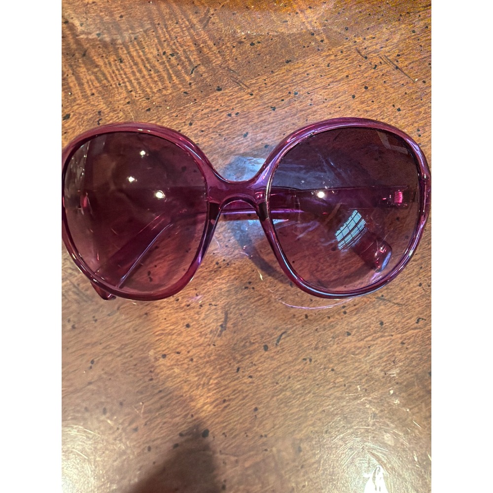 Y2K Oversized Round Sunglasses Translucent Purple Bratz Style Retro 207085